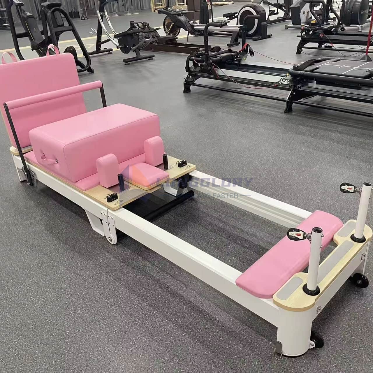 Foldbar Pilates Reformer i aluminium