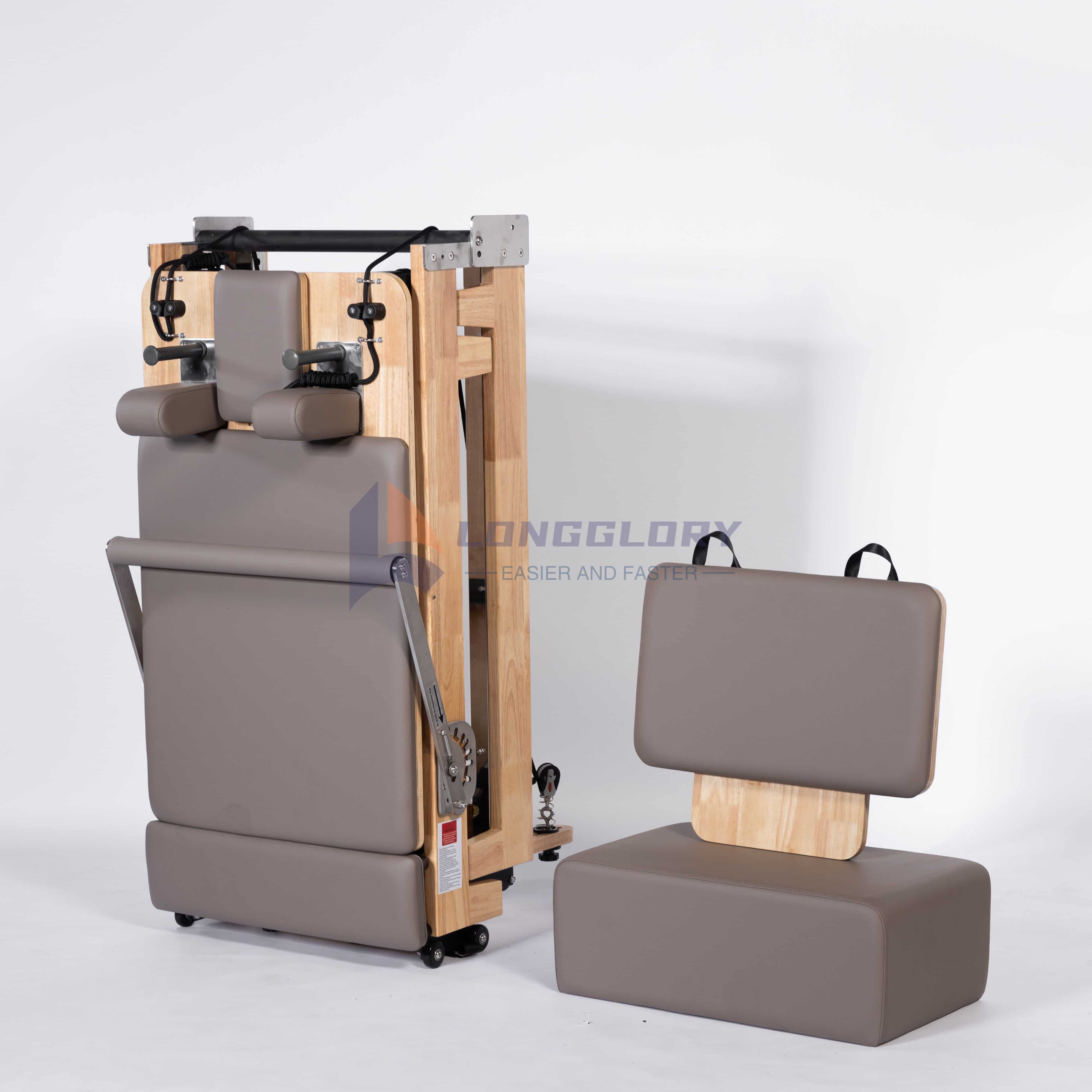 Foldbar Oak Pilates -reformator