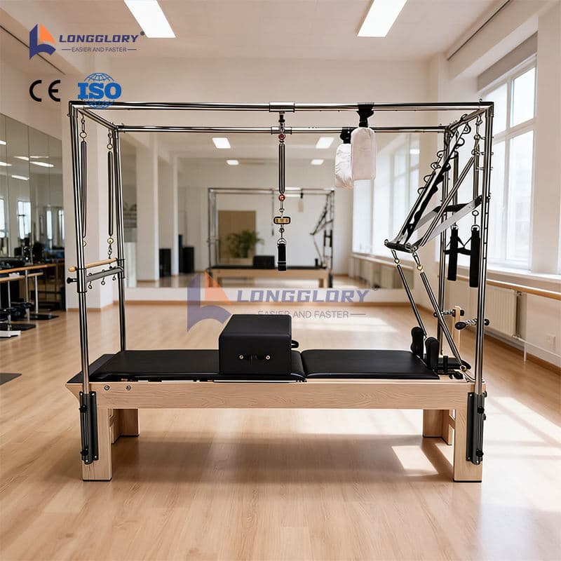Yoga øvelse Pilates Cadillac Reformer